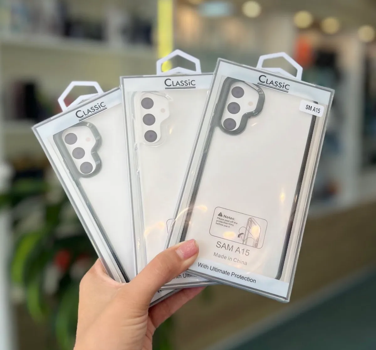 Fundas transparentes para celulares Android