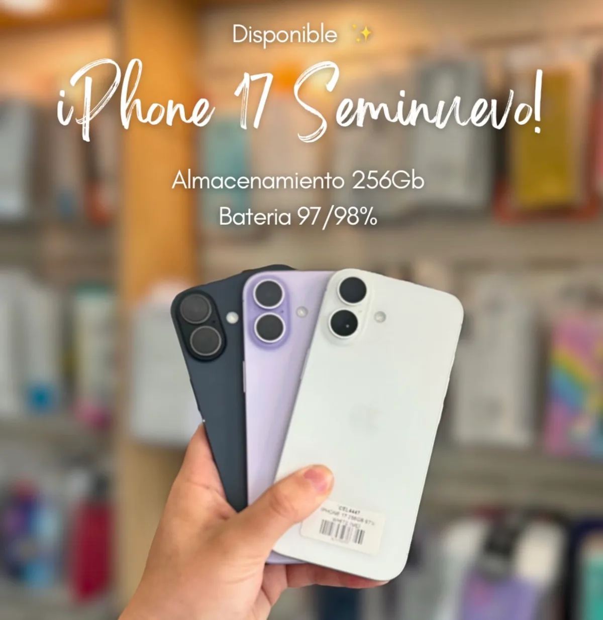 Celulares iPhone usados disponibles a modo ilustrativo